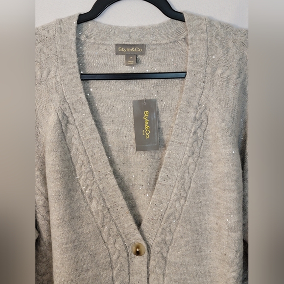 NWT Style & Co Knit Cardigan Size 2X - Picture 6 of 11